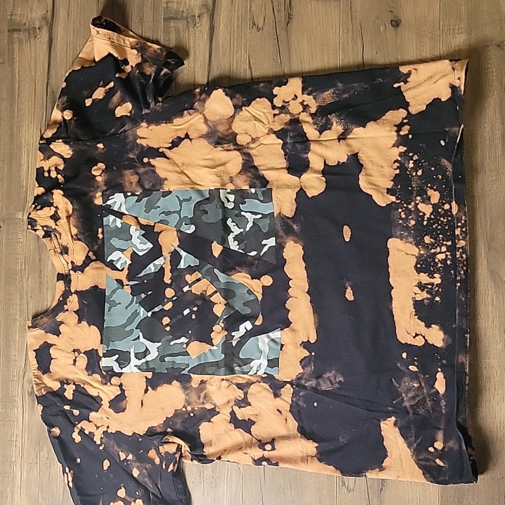 Camouflage Nike T Shirt One of a kind Acid Wash T Shirt Sz  XL